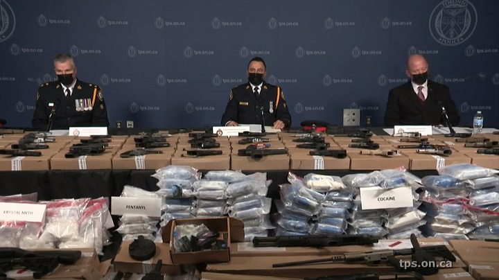 $18.2M worth of drugs, 65 guns seized as part of ‘record’ bust in west-end Toronto