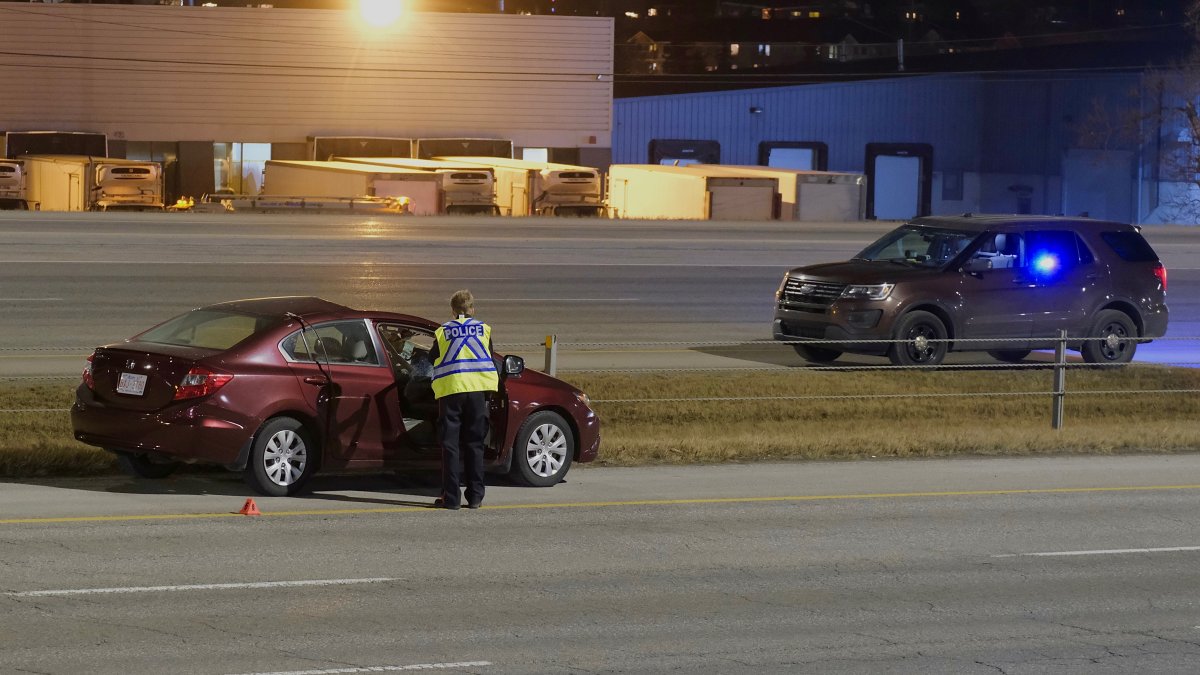 Crews on scene at a bizarre accident on Deerfoot Trail Monday, Dec. 07, 2020. 