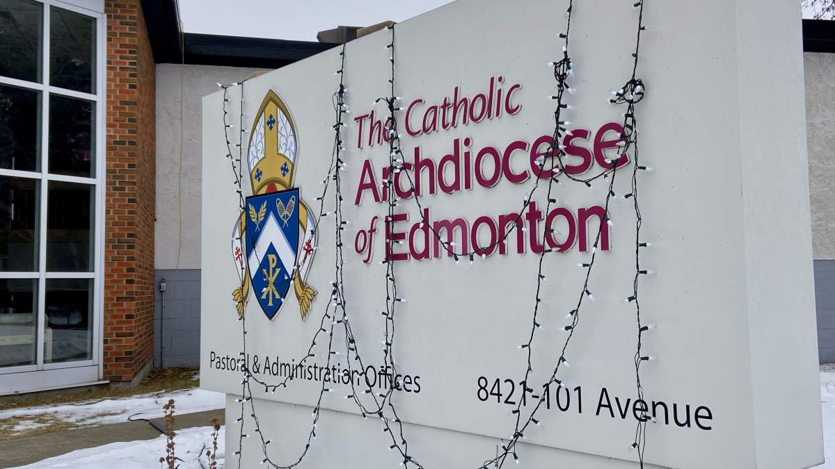 The Catholic Archdiocese of Edmonton offices, Saturday, Dec. 26, 2020. 