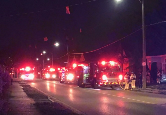 The London Fire Department responded to a fire on Egerton Street Monday morning.
