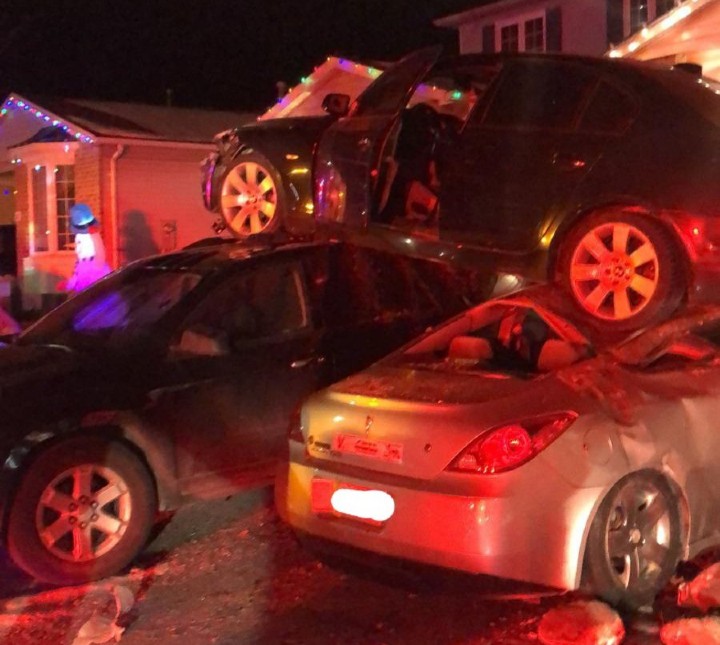 "It's a miracle no one was seriously injured or killed in this incident," police say. "Don't drink and drive. Your selfish, thoughtless choice puts innocent people at risk.".