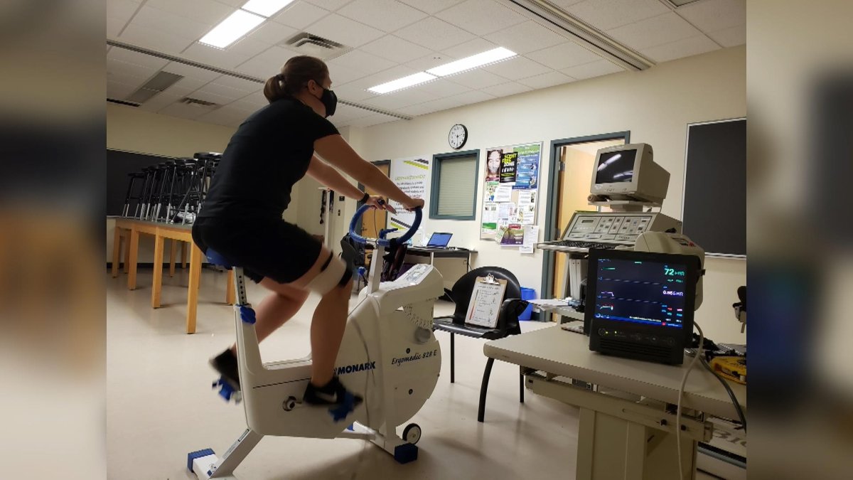 Studies done by a group at USask show how mask wearing doesn't affect oxygen intake during exercise.
