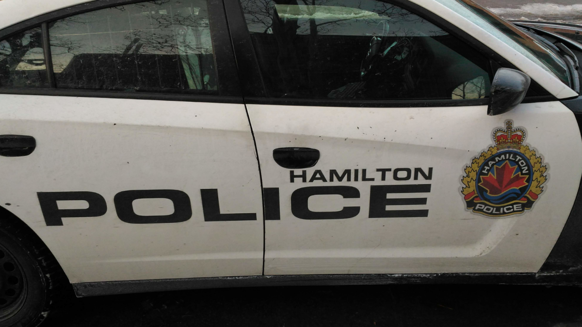 A Hamilton police cruiser