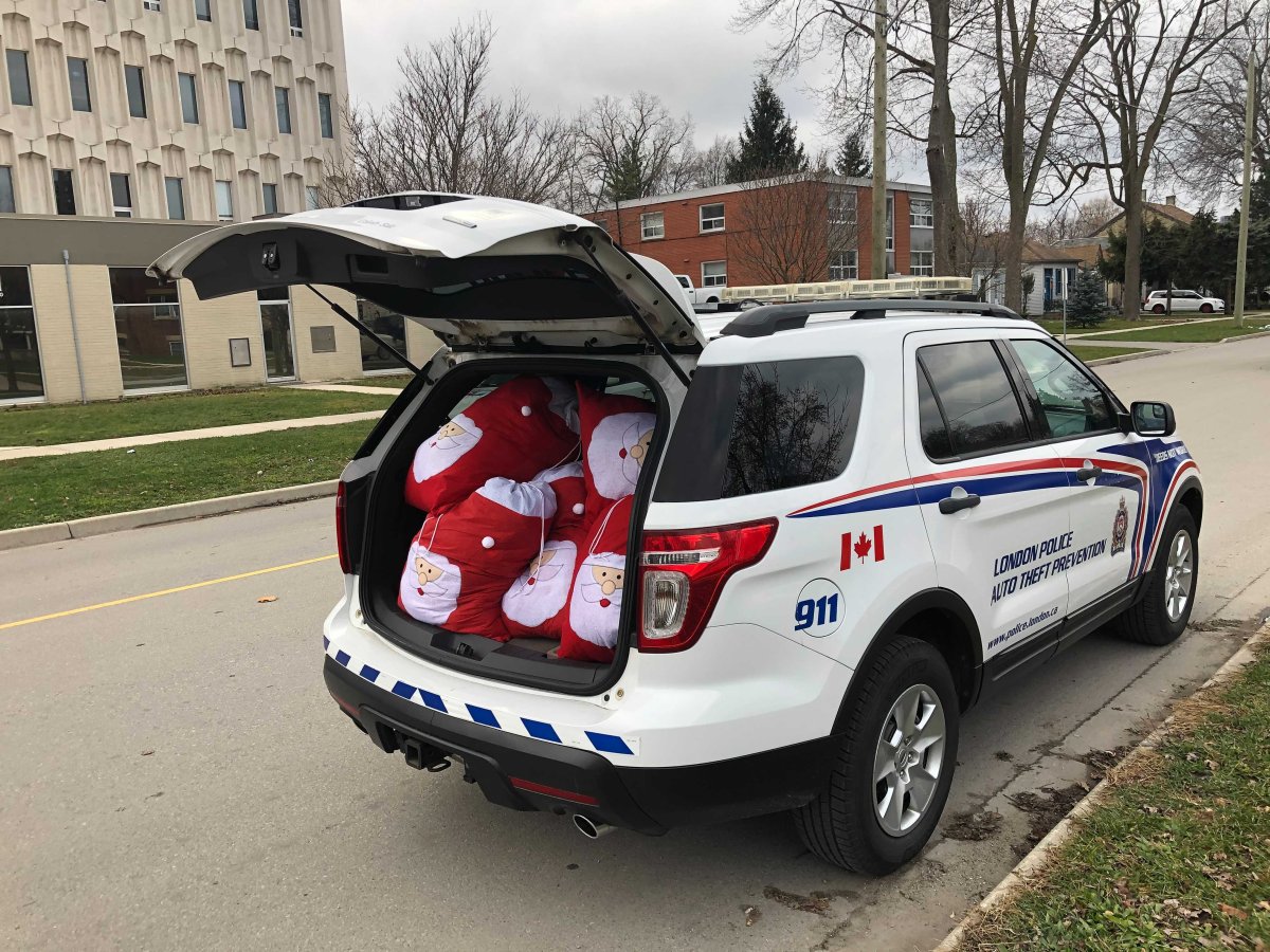 London police collected $3,750 worth of winter items for children in need through the fifth annual Project Santa.