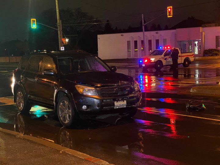 The scene of a fatal collision in Richmond Hill Wednesday night.