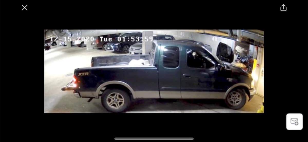 Do you recognize this truck? It is believed this was the truck used by the thieves. Photo submitted by Mike Hamill.