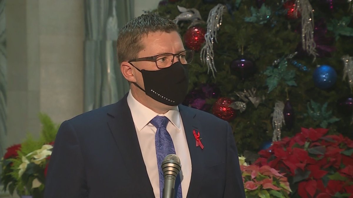 Saskatchewan Premier Scott Moe says he's holding out hope that cases could subside enough to loosen COVID-19 related-restrictions around Christmastime. 