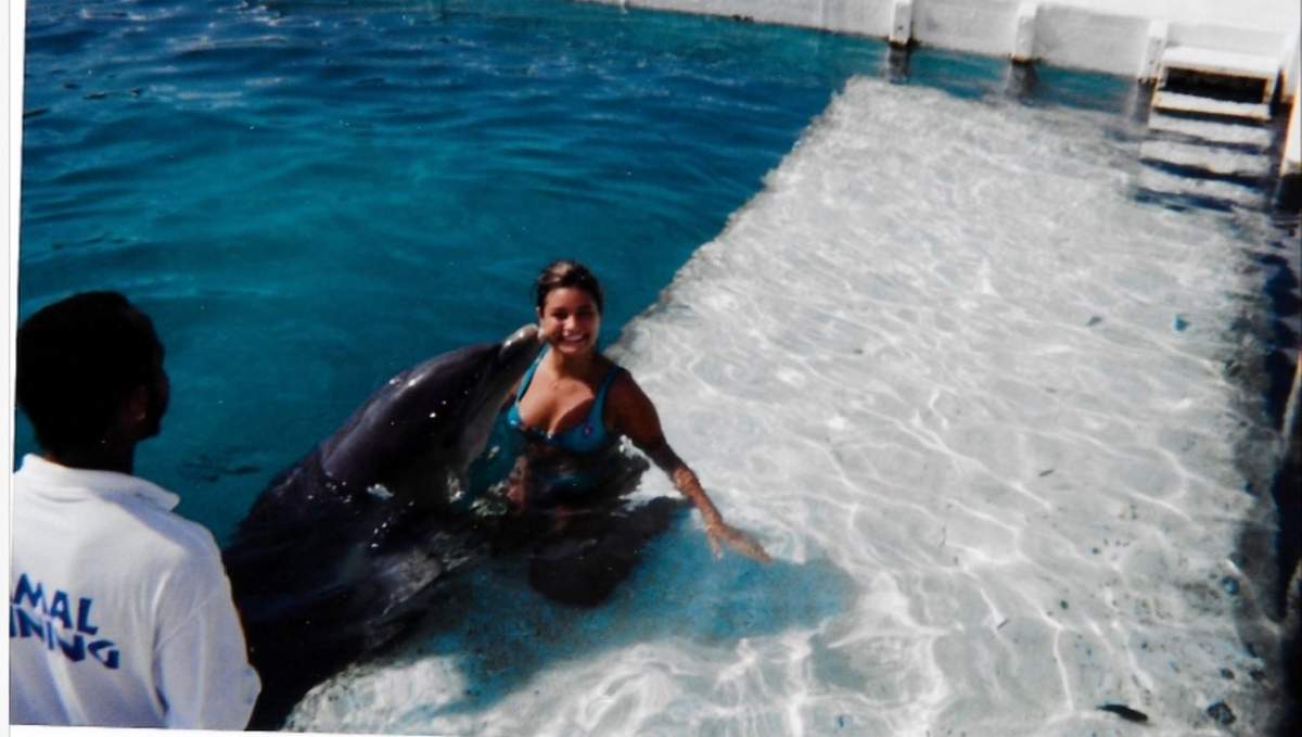 Gilmer in the Bahamas in 1998.