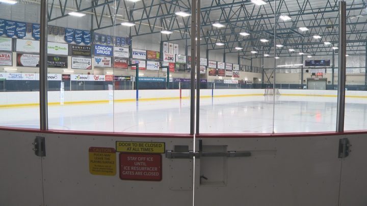 File photo. Empty hockey arena.