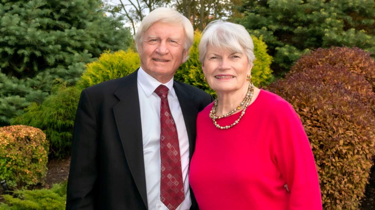 Walter Schroeder and wife Maria. Schroeder is best known for founding Dominion Bond Rating Service (DBRS), one of the world’s largest debt rating agencies.