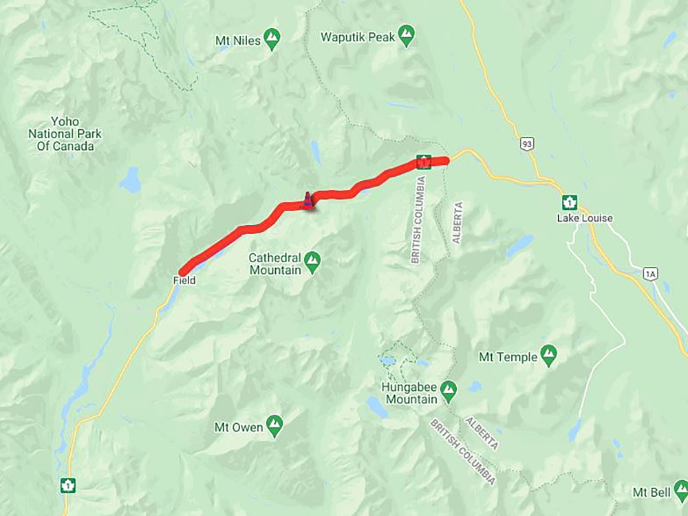 The second Trans-Canada Highway closure because of avalanche control will take place Friday night, between the community of Field and the Alberta border.