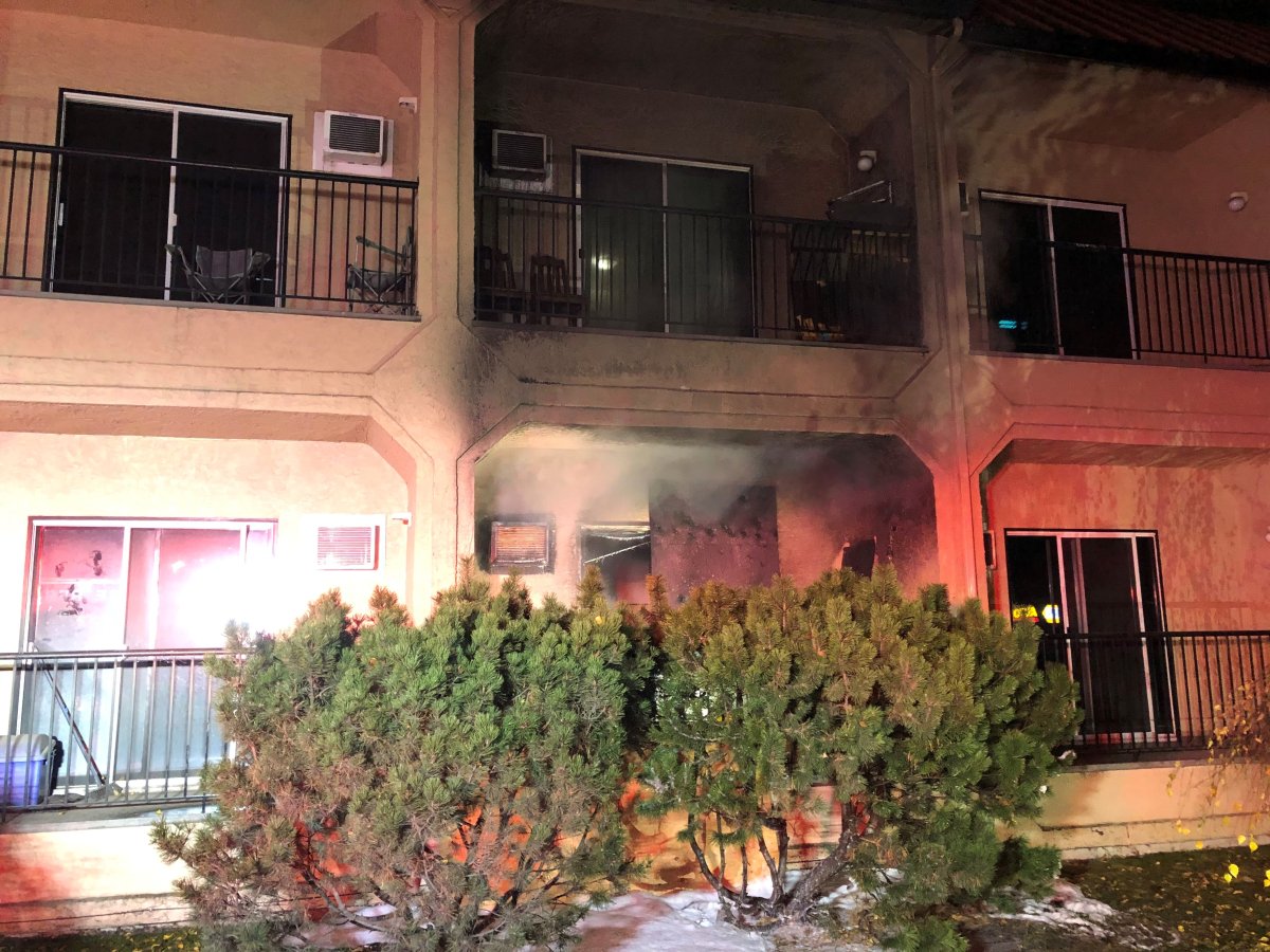1 person taken to hospital after suspicious fire at Vernon apartment