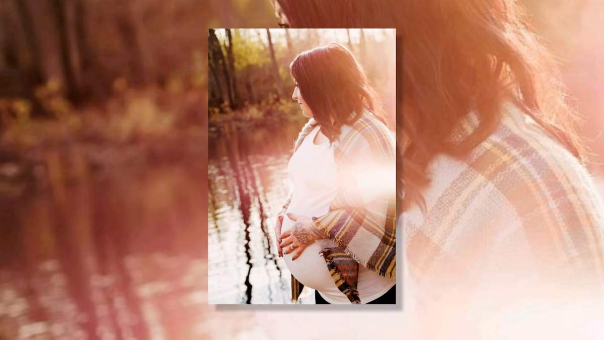 Jennifer Bellamy during her pregnancy