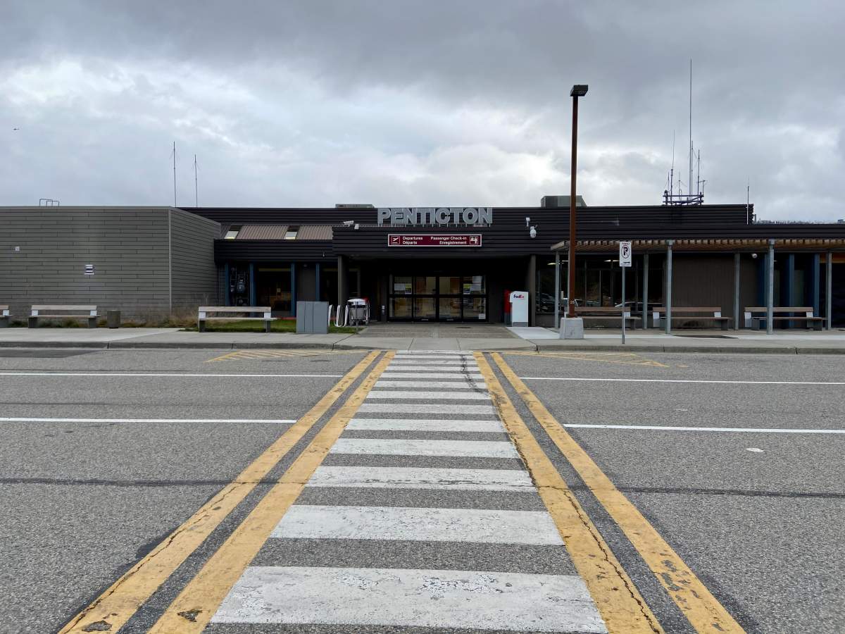 The Penticton Regional Airport on Thursday, Dec. 10, 2020.
