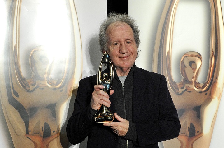 André Gagnon with his Félix award at Théatre St-Denis, in Montreal on Oct. 24, 2011.