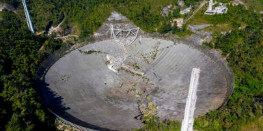 Footage shows catastrophic collapse of iconic Puerto Rico telescope