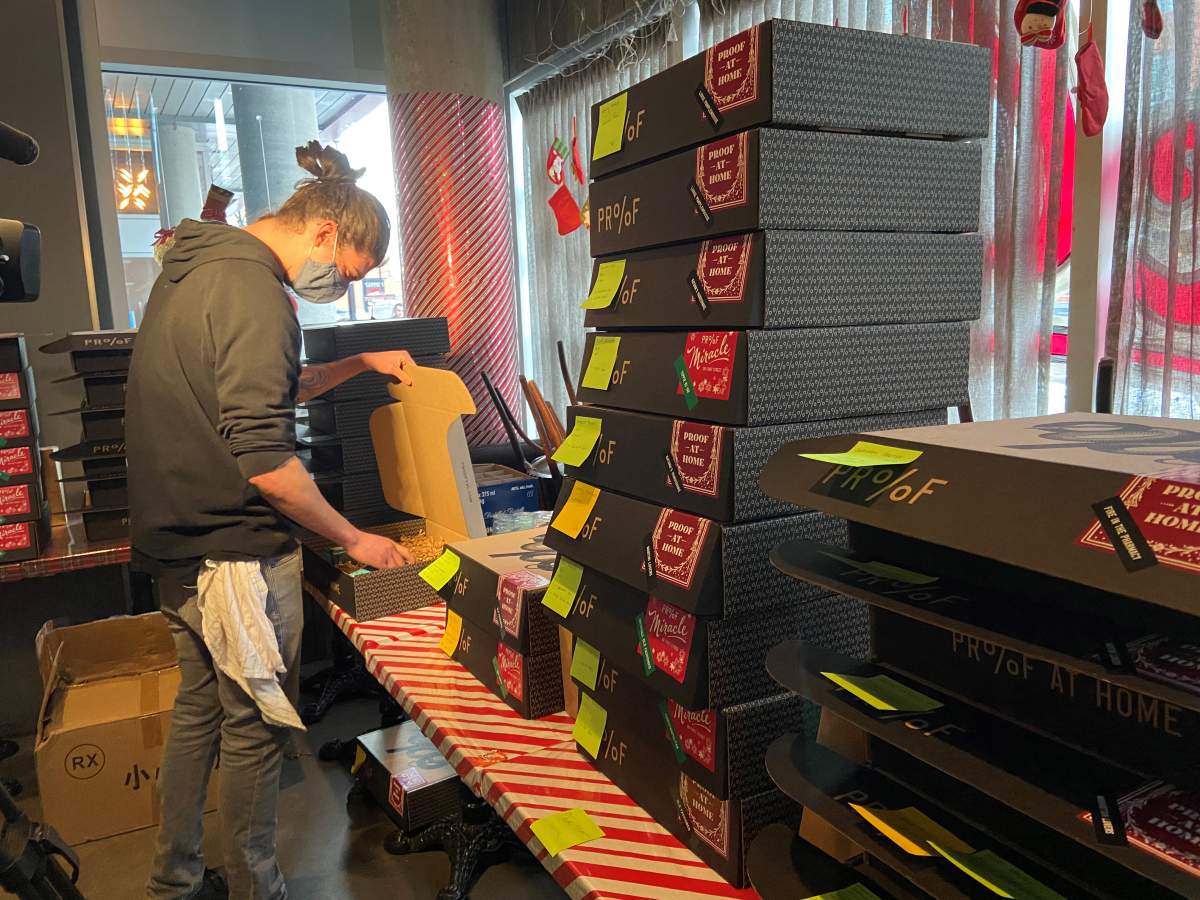 Building Proof yyc cocktail boxes.