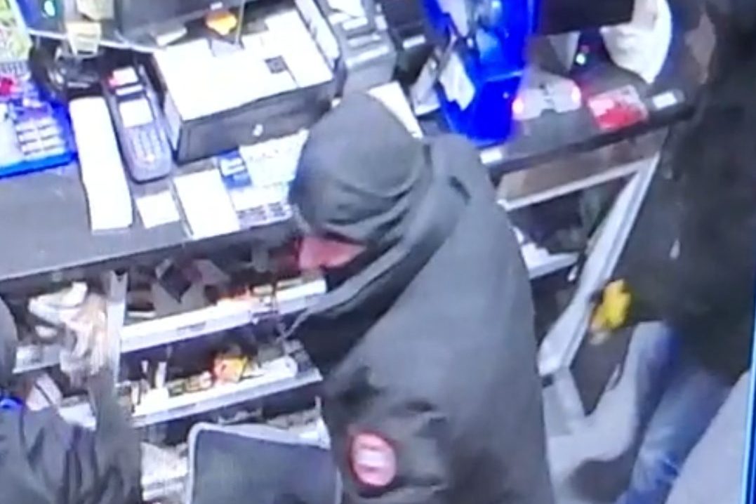 A suspect in a break-in at a Port Hope gas station this week.