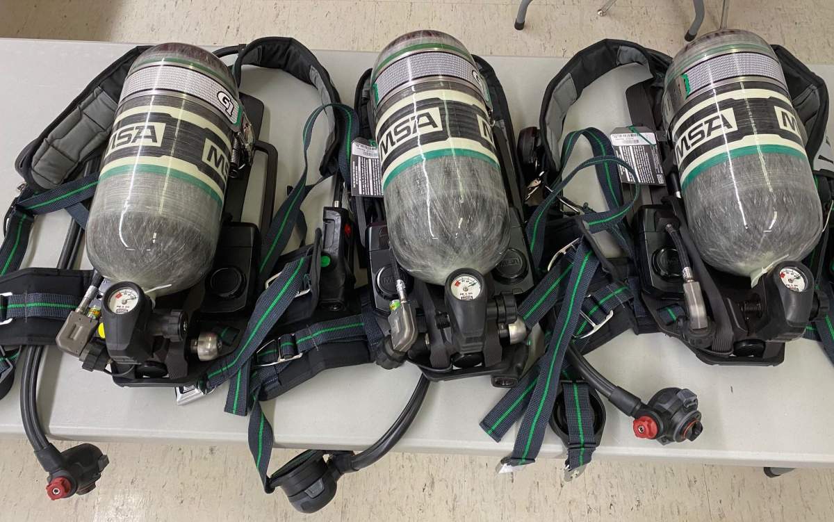 The fire chief in Canora, Sask., said the equipment recovered by RCMP includes three brand-new breathing apparatuses and uniforms.