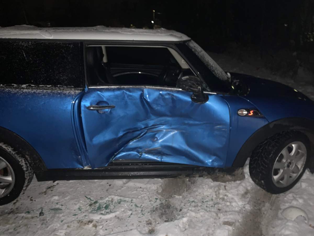 Samantha McRae claims her alleged abuser drove into her car to prevent her from leaving