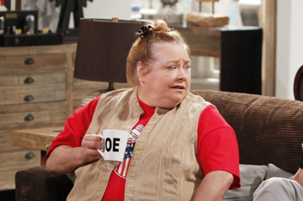 Conchata Ferrell is shown in a scene from ‘Two and a Half Men.’