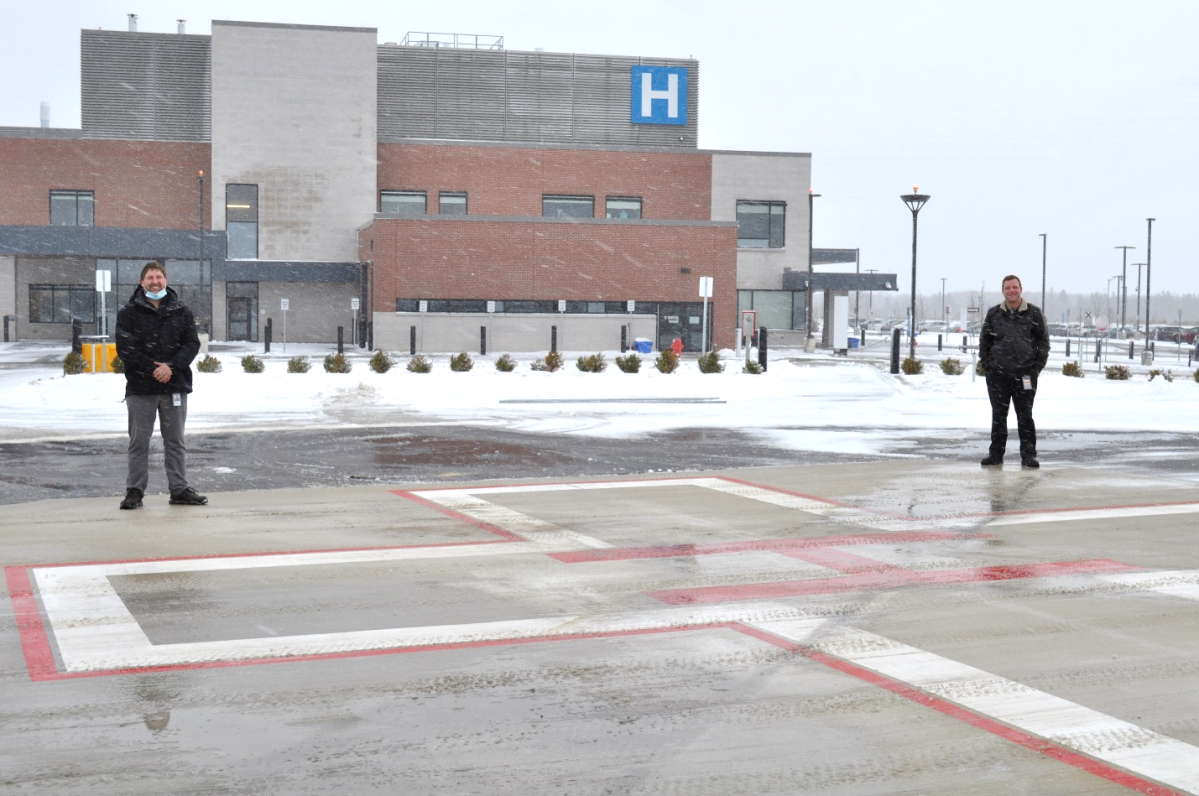An on-site helipad has opened at Groves Hospital in Fergus, Ont.
