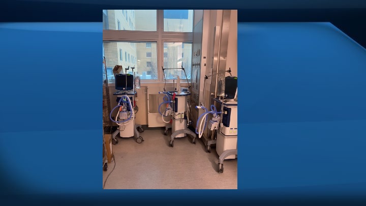 Coronavirus: Edmonton ICU doctor shares photo of dwindling ventilator supply - image