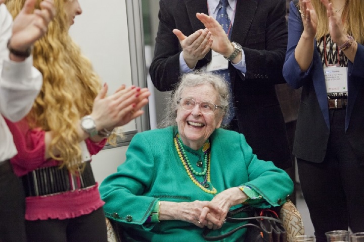 The late Mary Marsh is seen at a McGill University function in 2016.