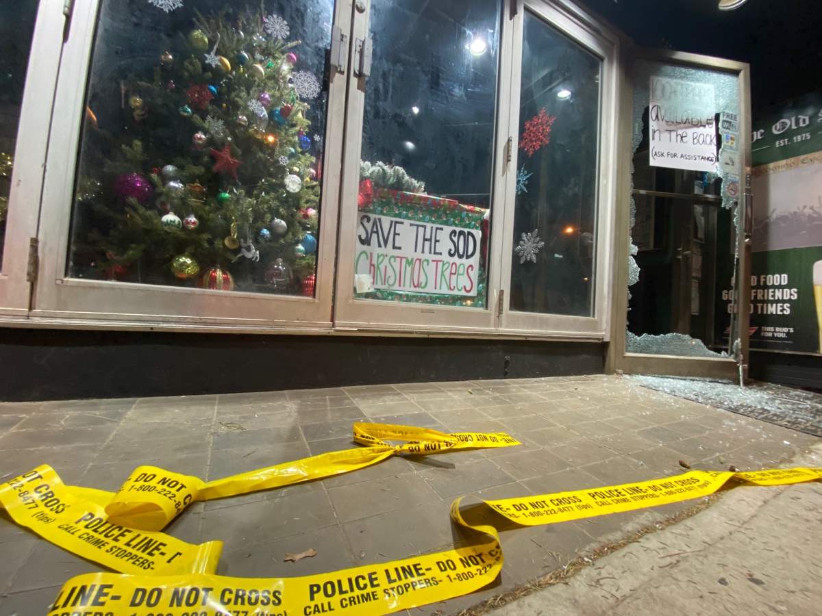 Were it not for the trees blocking his door, Owens said he likely would have run right into the thief.