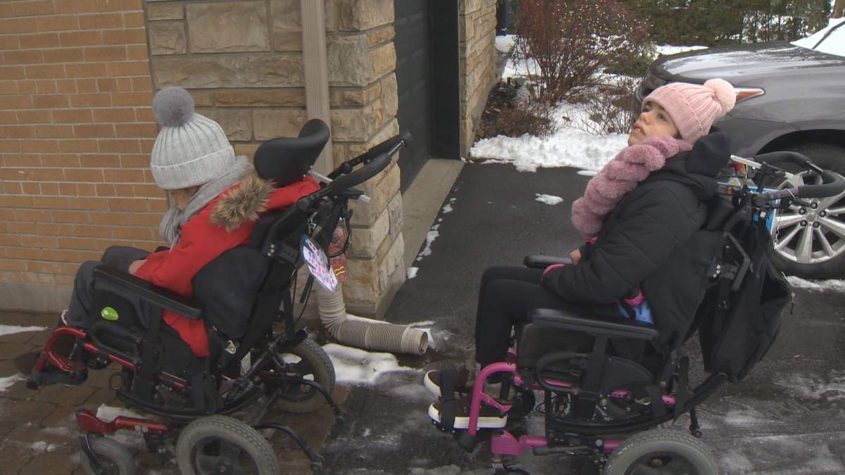 Morin’s two daughters, Camille and Sophie.
