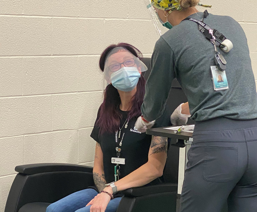 PSW Krystal Meloche was the first