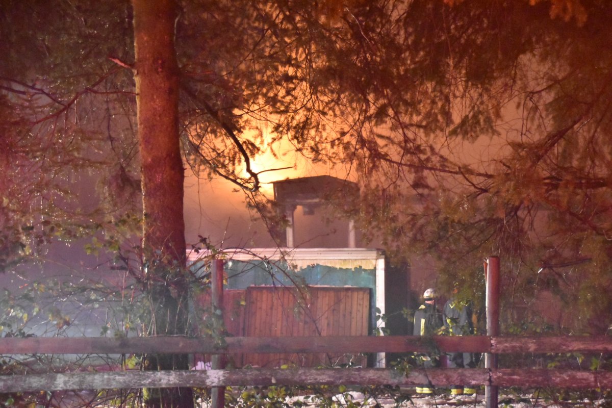 Firefighters battled a blaze in Langley in the early hours of Boxing Day.