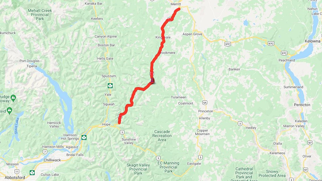 DriveBC says the Coquihalla Highway will be closed in both directions, from Tuesday night, Jan. 5, at 10 p.m., to 4 a.m. on Wednesday, Jan. 6, for avalanche control.