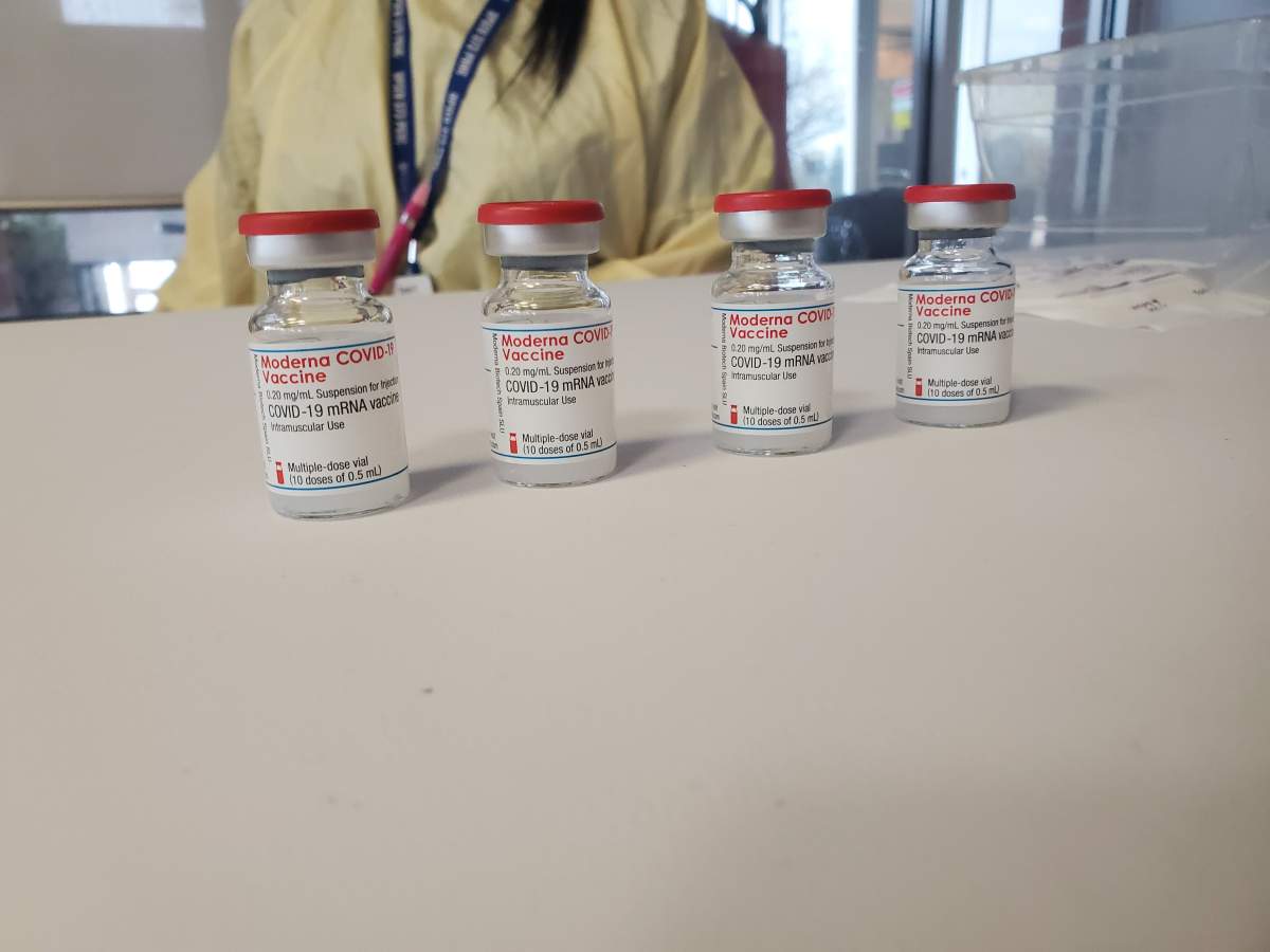 The Moderna COVID-19 vaccine was delivered to residents at Fairhaven long-term care in Peterborough on Tuesday. 