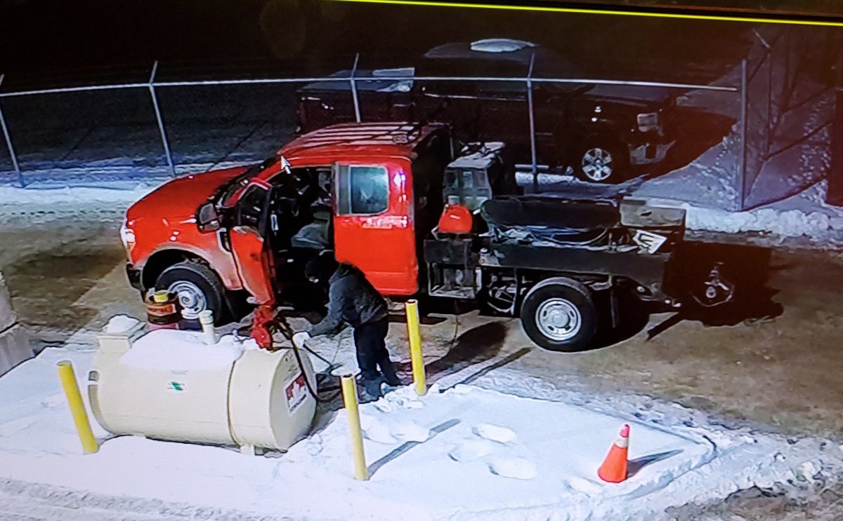 OPP are looking for the driver of a modified red pickup truck. 