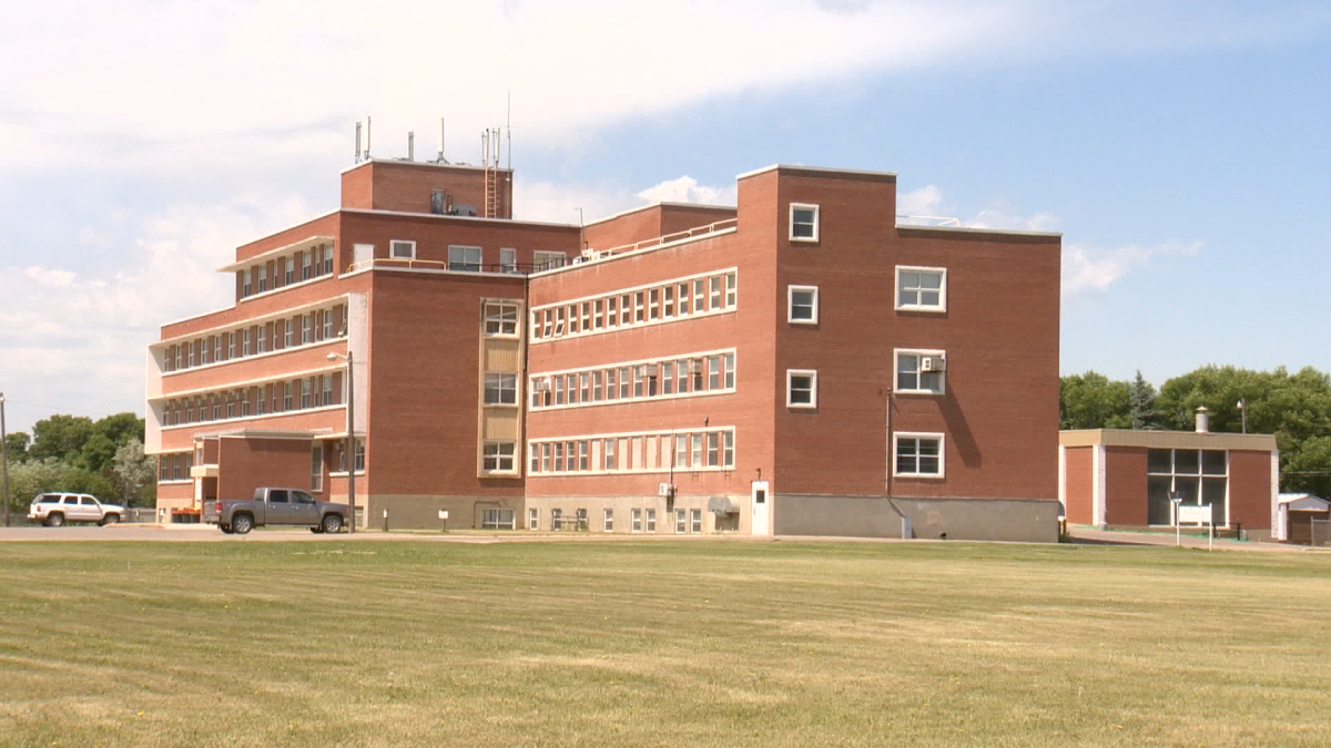 File photo of the Weyburn, Sask., general hospital, which was evacuated Friday over a reported gas leak.
