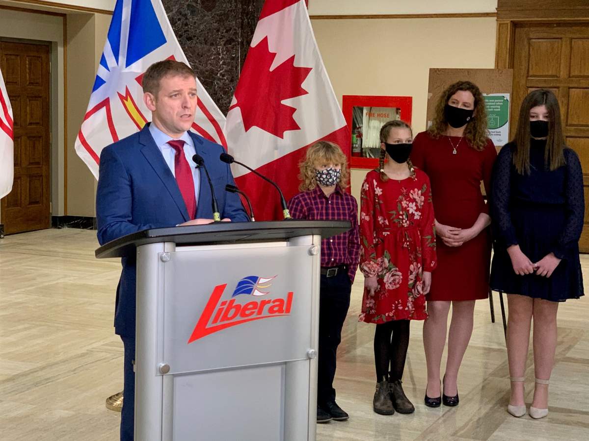 Newfoundland and Labrador Premier Andrew Furey calls provincial election, in St. John's, Jan 15th
.