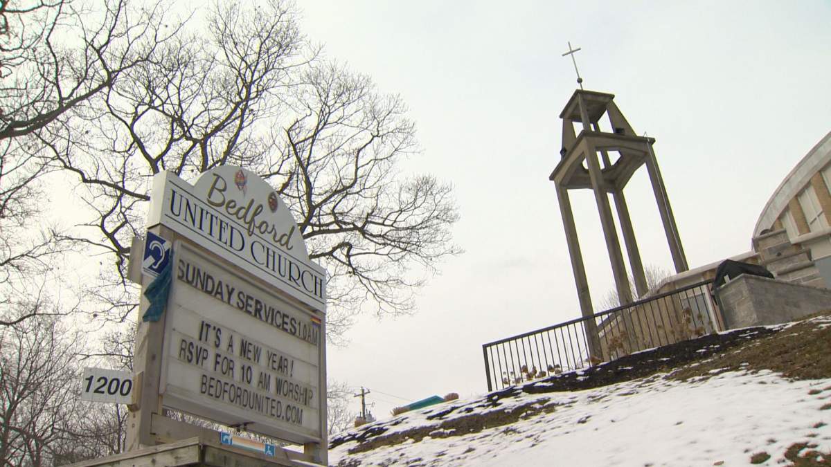 Bedford United Church on Jan. 29, 2021. 
