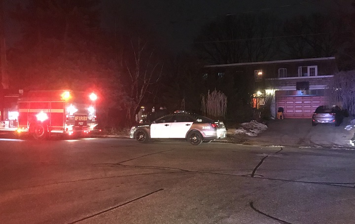 Emergency crews were called to the Suncrest Drive home at around 8:50 p.m. on Monday.