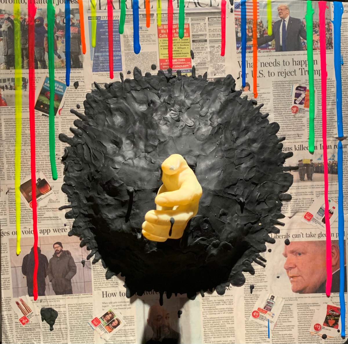 An example of a child’s artwork during the COVID-19 pandemic is shown in a handout. THE CANADIAN PRESS/HO-childart.ca