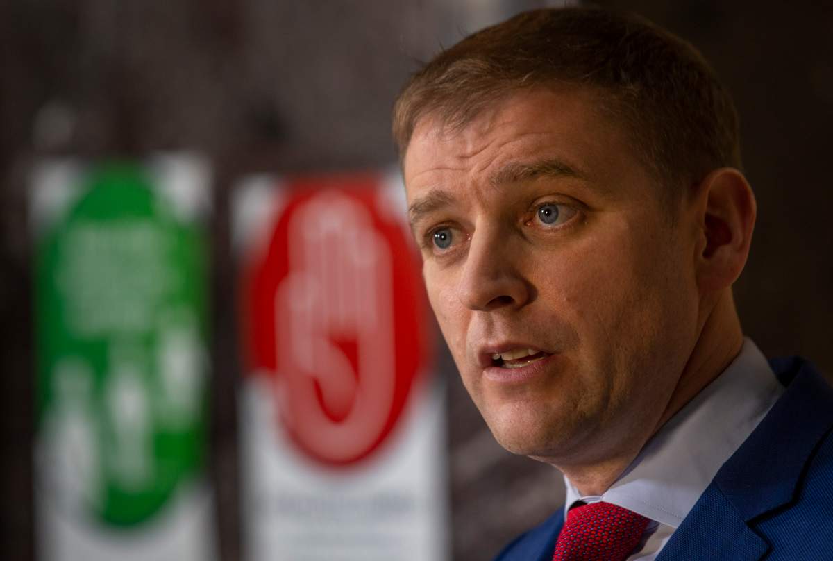 Newfoundland and Labrador Premier Andrew Furey at a press conference in the lobby of the Confederation Building in St. John’s on Friday, January 15, 2021 where he announced a February 13, 2021 provincial election.  THE CANADIAN PRESS/Paul Daly.