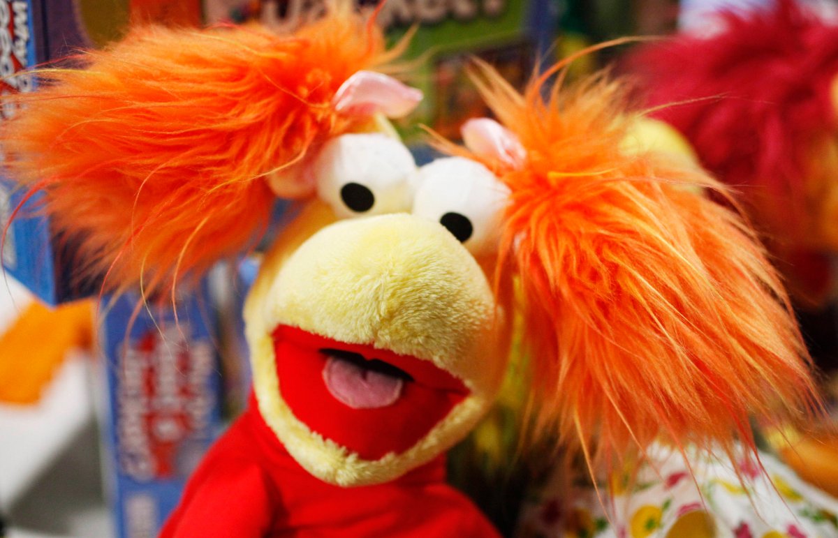 Red Fraggle, one of Jim Henson Company's Fraggle Rock characers, is shown at Time To Play Holiday Show, Tuesday, Sept. 28, 2010, in New York. 
