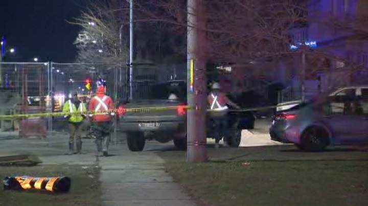 The incident happened at a construction site Thursday afternoon.
