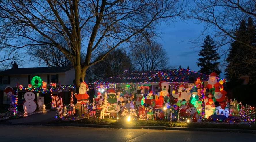 Pam Lawson-Boyce lives on Chiddington Avenue and has decorated her property with plenty of lights and inflatables for the past nine years.