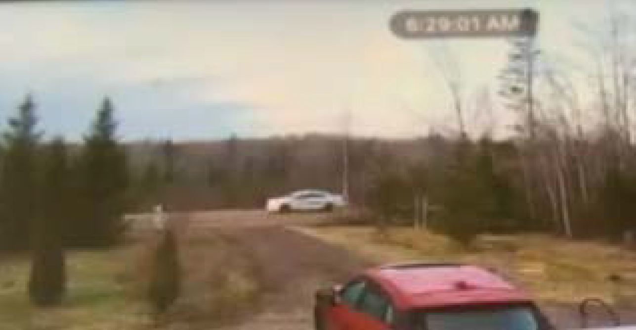 Surveillance image of Gabriel Wortman’s vehicle taken on Hunter Road in Wentworth, N.S., on April 19, 2020.