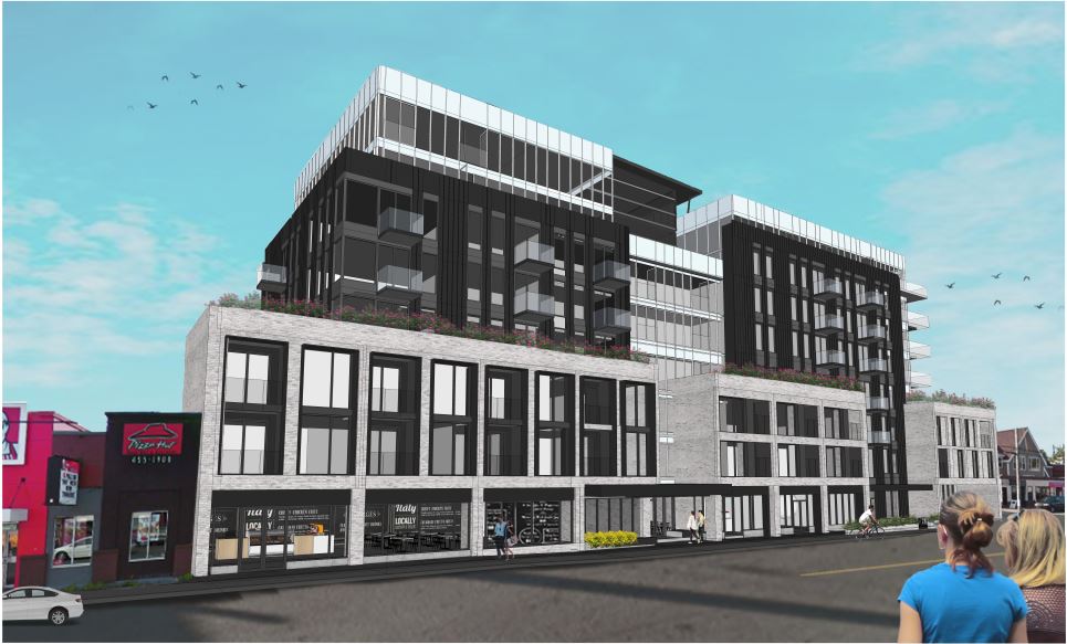 Dexel Developments is proposing to the Halifax Regional Council to develop an eight-storey mixed-use development at a site on Quinpool Road.
