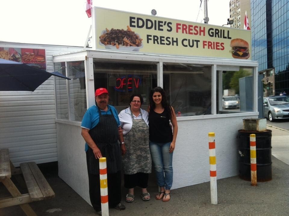 Eddies Fresh Grill at the corner of  Queen Avenue and Talbot Street.
