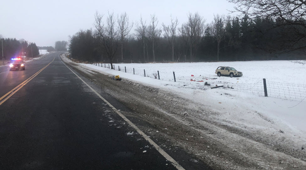 OPP say an SUV rolled several times after it lost control on Highway 6 near Guelph. 