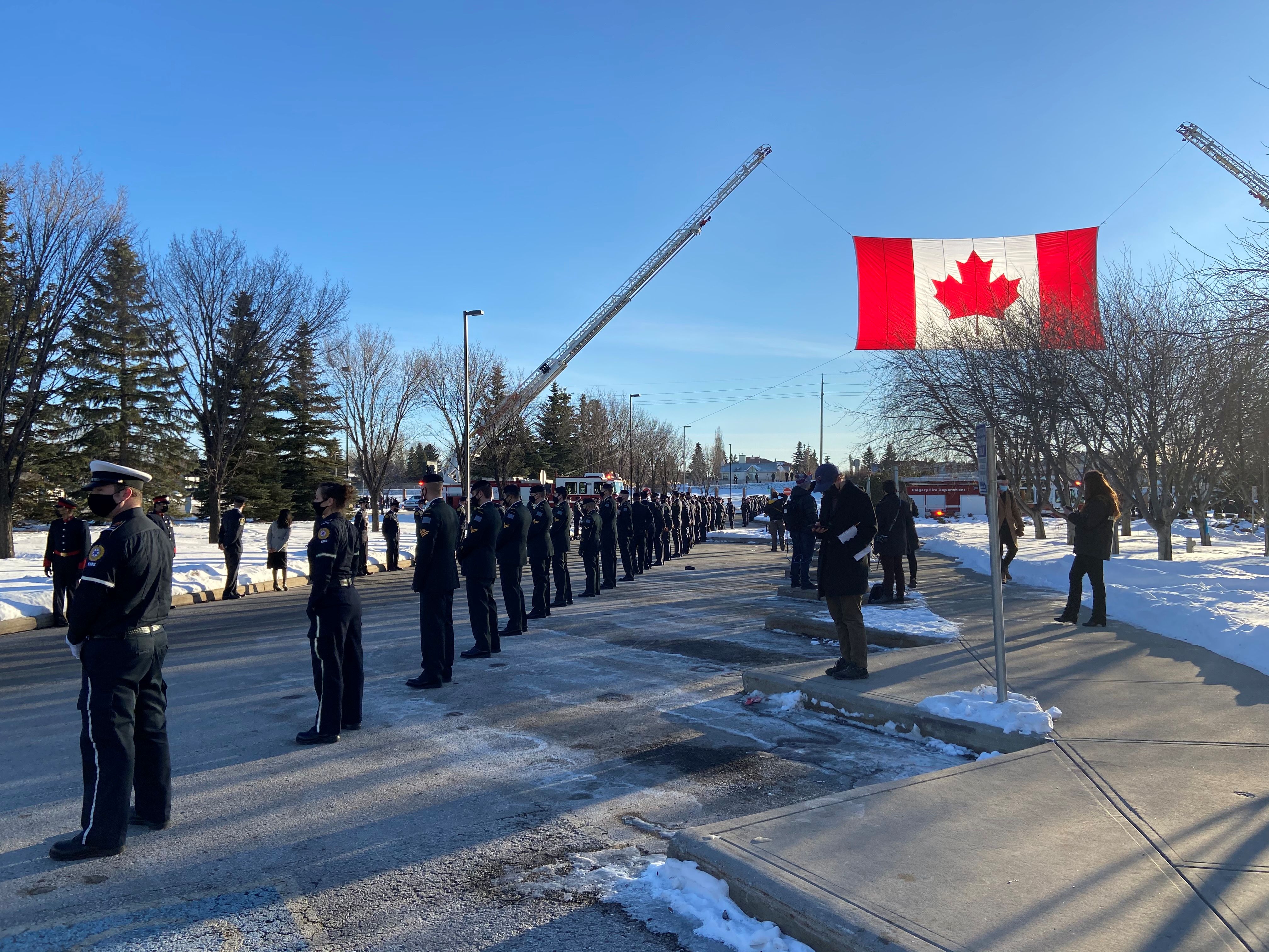 Funeral And Procession Held For Calgary Police Officer Sgt. Andrew ...