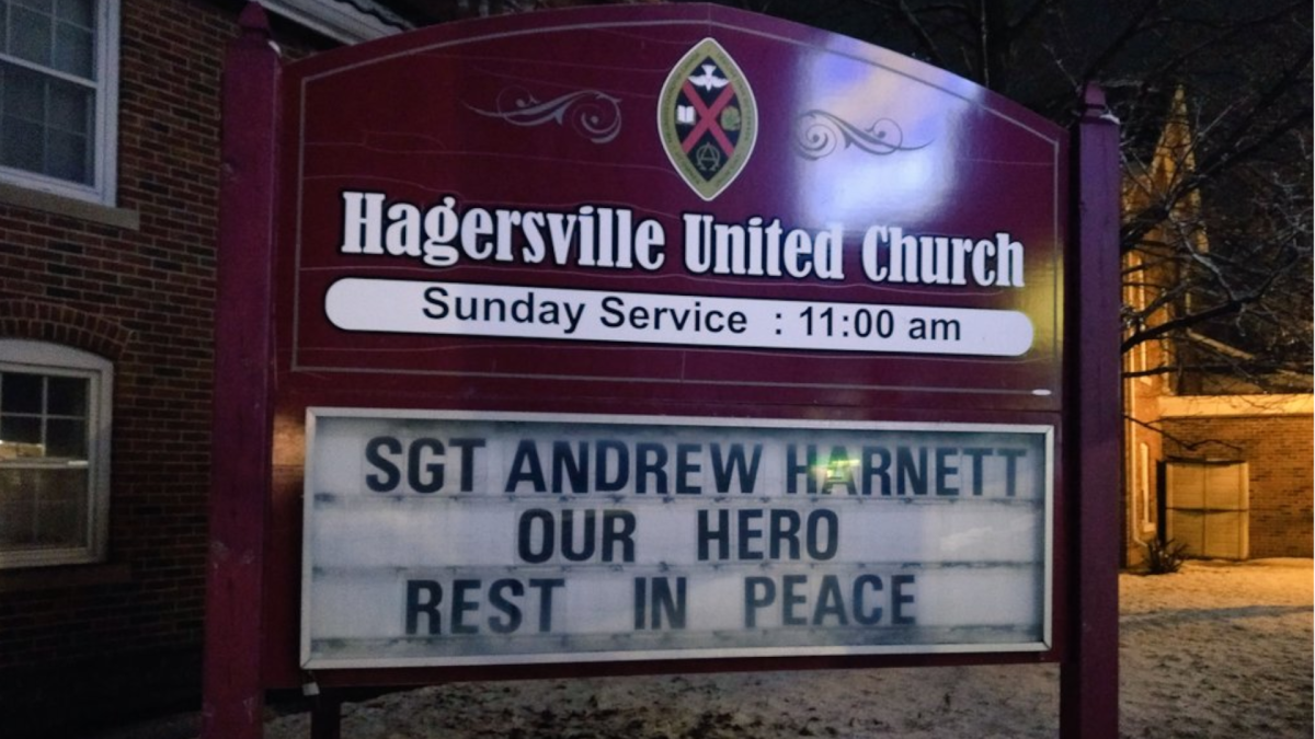 Brother of slain Calgary police officer thanks Hagersville and others for support - image